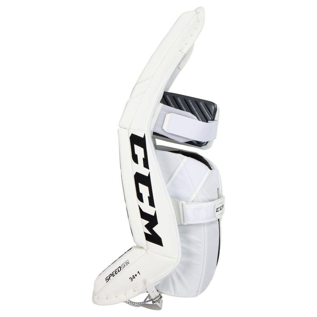 White Senior Goalie Leg Pads Size 33+1in O917799