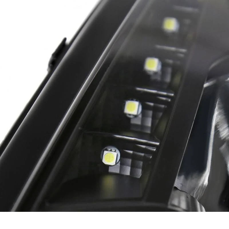 Black Projector Headlight with LED DRL G77651