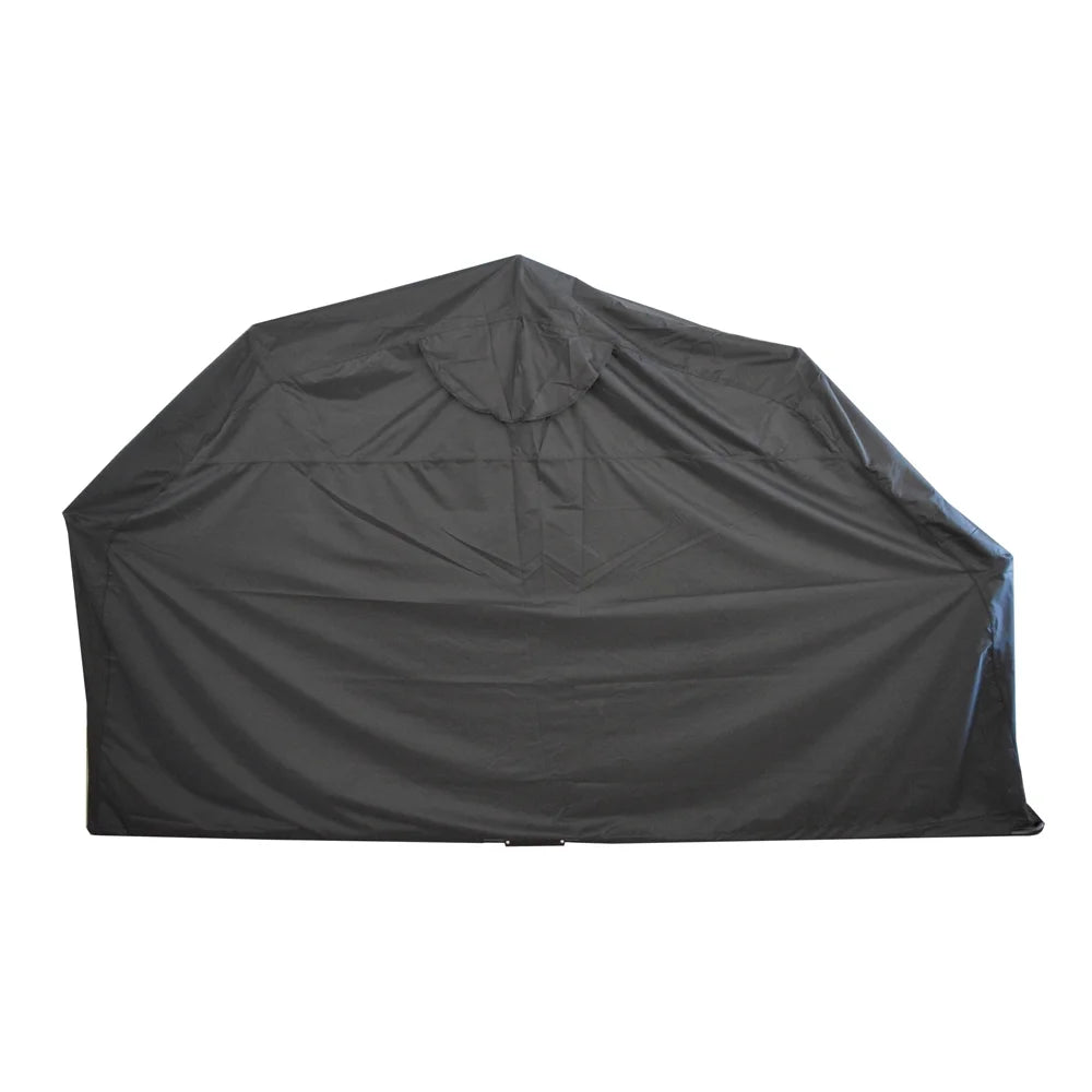 Black Motorcycle Cover Storage Shed A9959