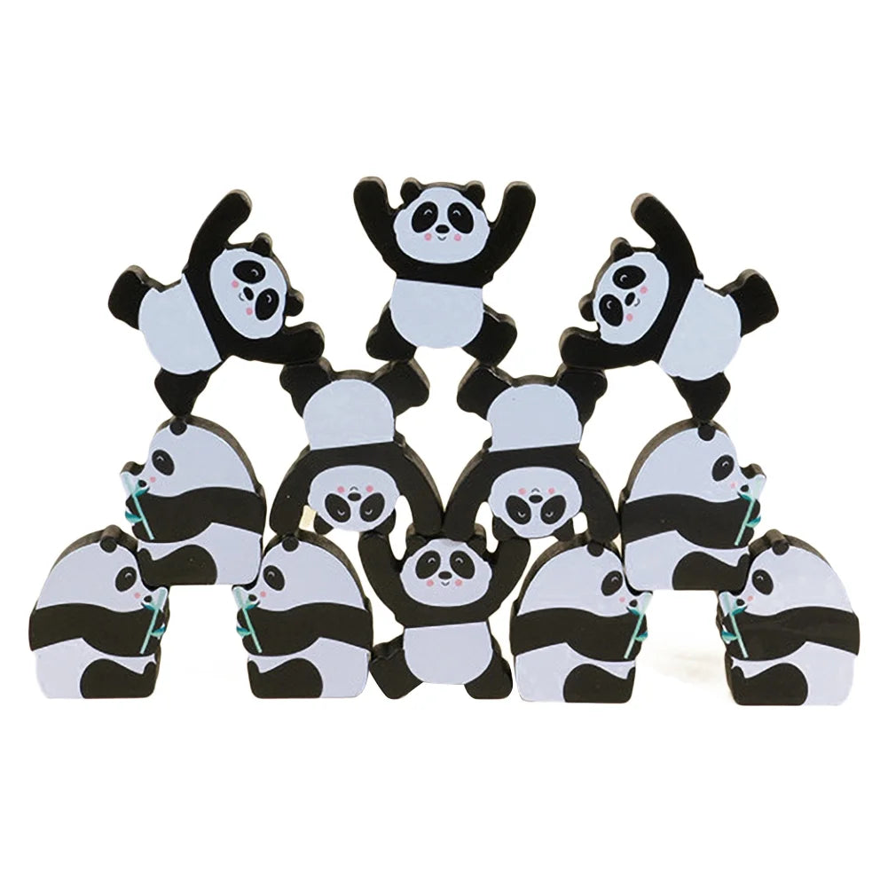 12Pcs Wooden Building Blocks Stacking Toy S966130