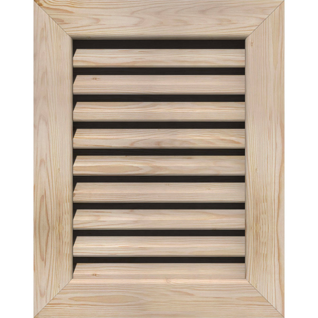 Unfinished Functional Vertical Gable Vent D1389