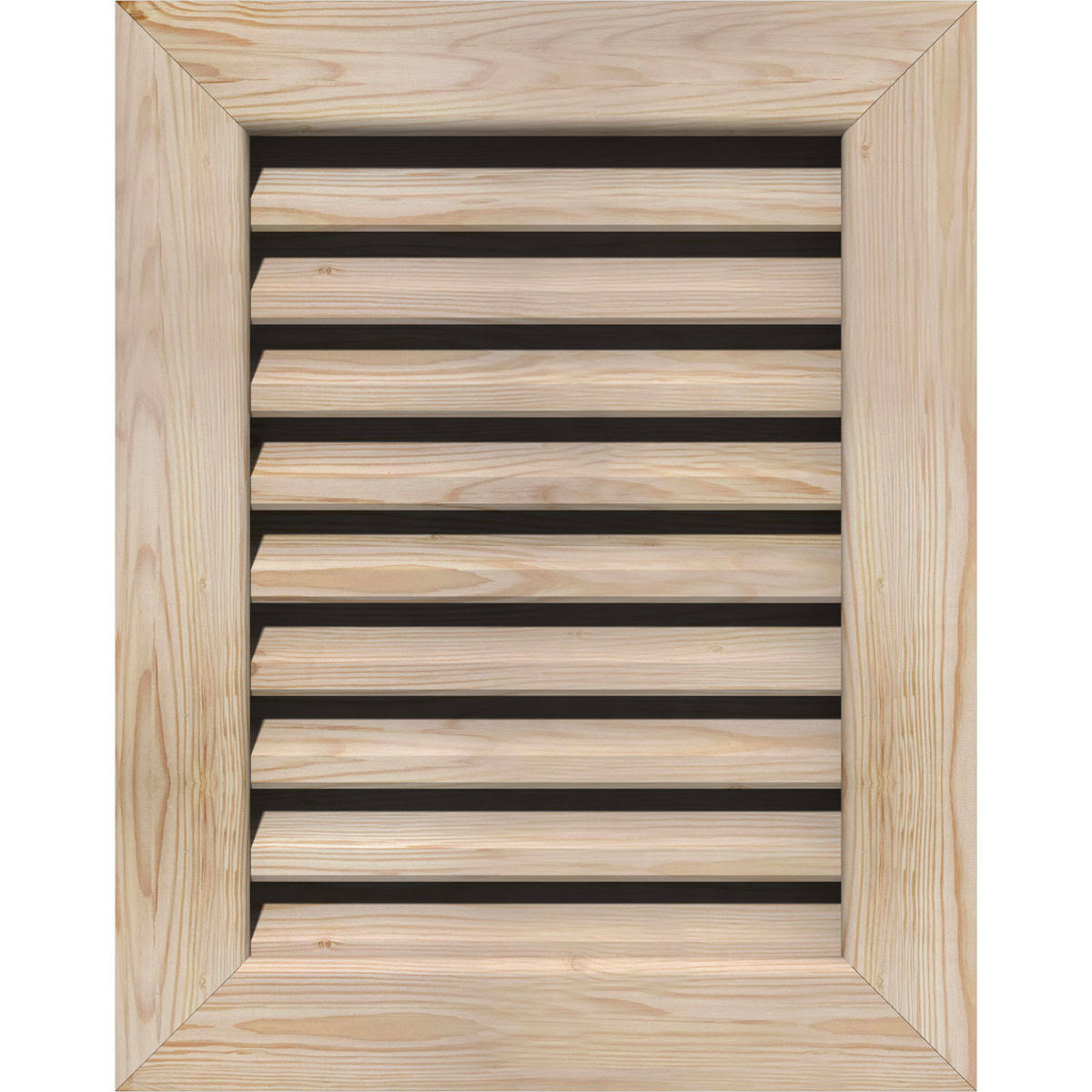 Unfinished Functional Vertical Gable Vent D1389