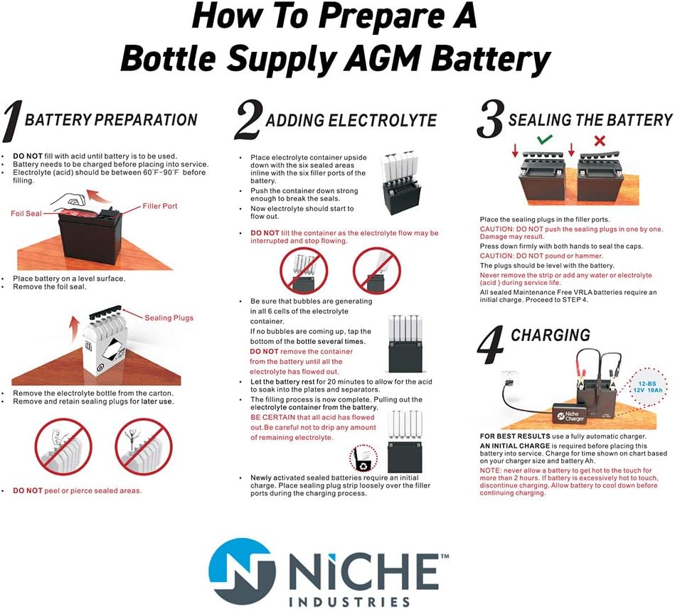 12V 210CCA AGM Sealed Battery M5878