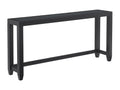 Black Glass Top Sofa Console Table H450