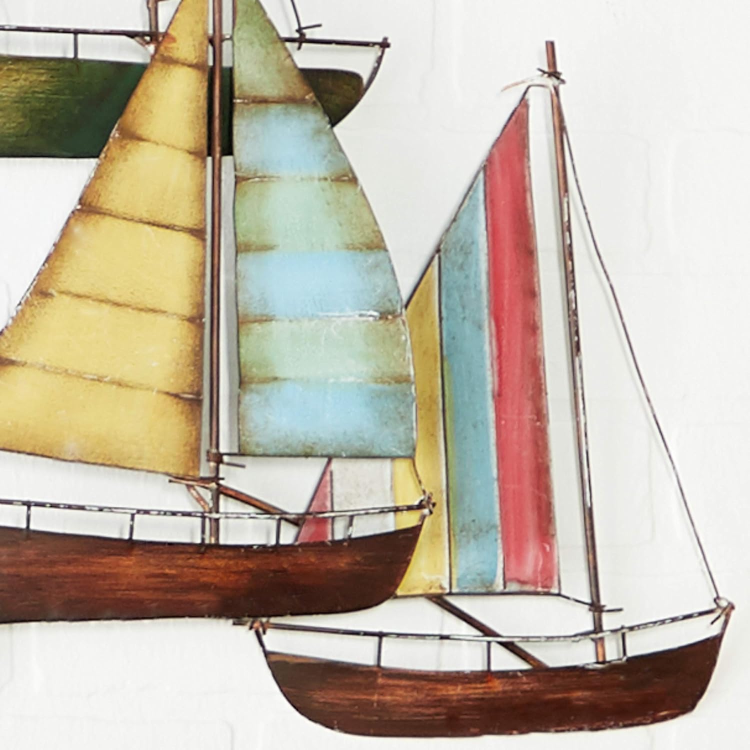 Metal Sailing Boat Decor U3669