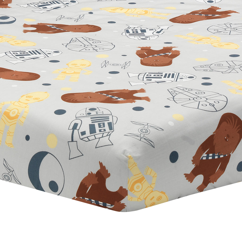 Star Wars Millennium Falcon 4-Piece Baby Crib Bedding Set U299372