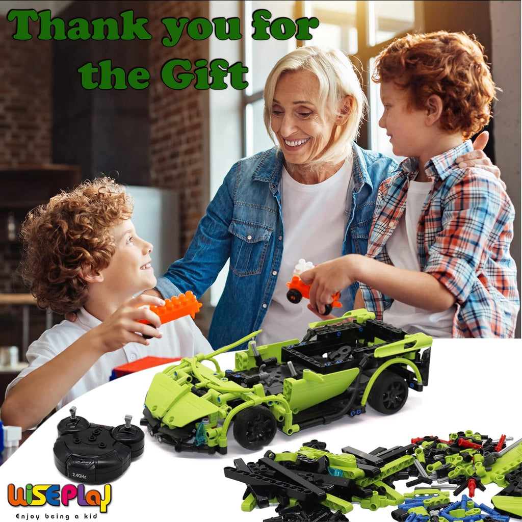 Build Your Own RC Car Kit, 453pc Stem Building Sets Z151