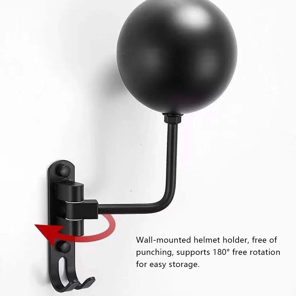 Motorcycle Helmet Holder Metal Hat Storage Rack Floor-Mounted Helmet Hanger Display Stand L57852