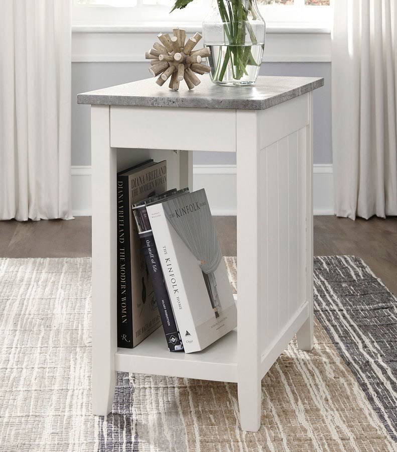 White Chair Side End Table B97305