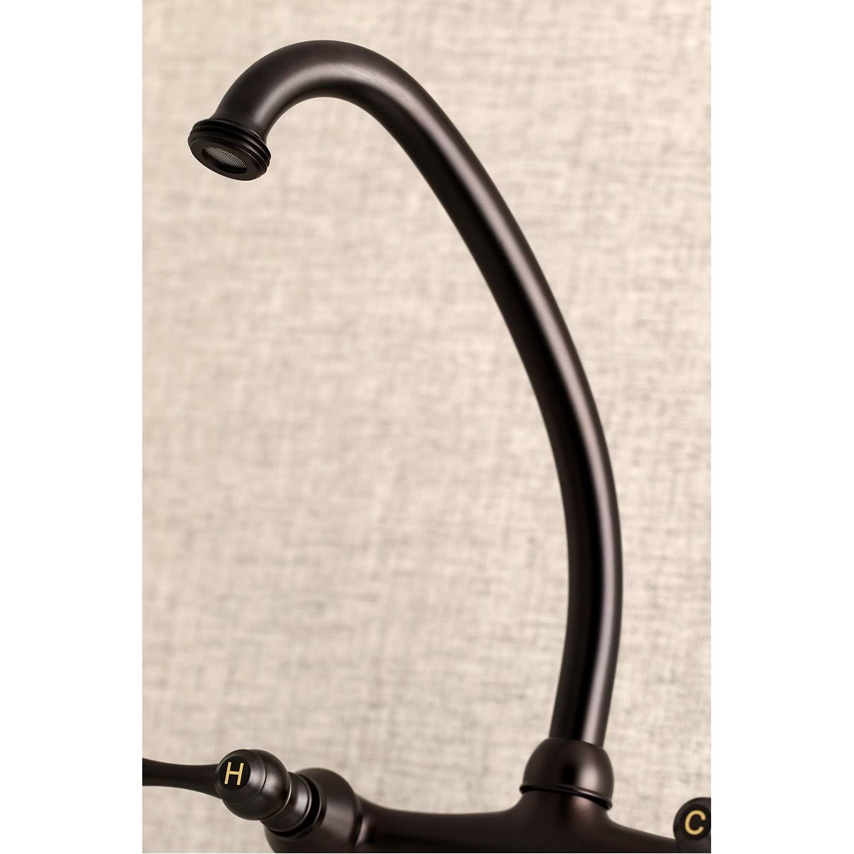 Oil Rubbed Bronze Adjustable Center Wall Mount Laundry Faucet T83709