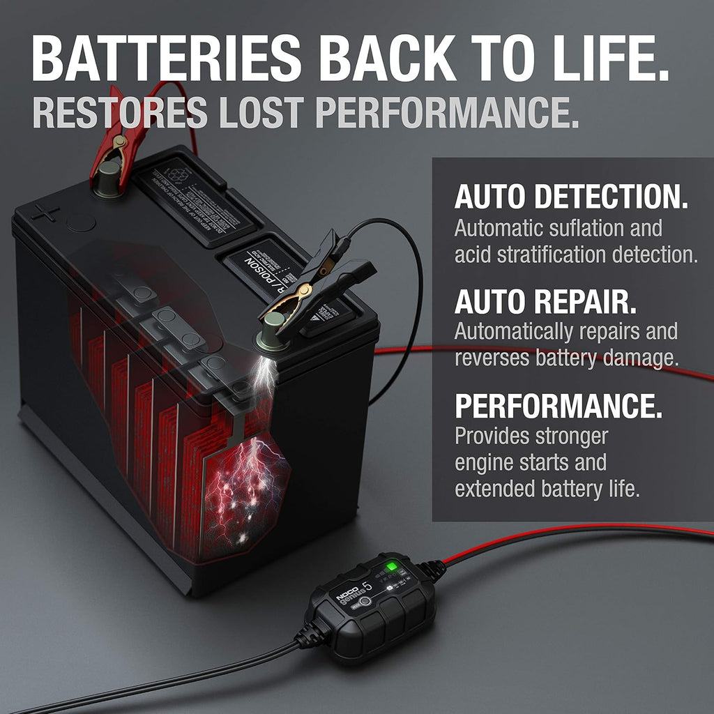 5-Amp Smart Battery Charger and Maintainer Pack of 2 C929