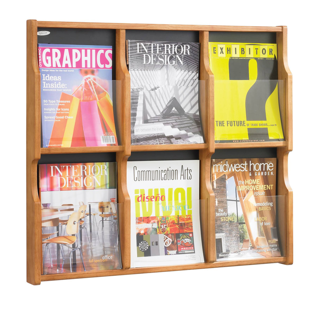 6 Magazine 12 Pamphlet Display P412112