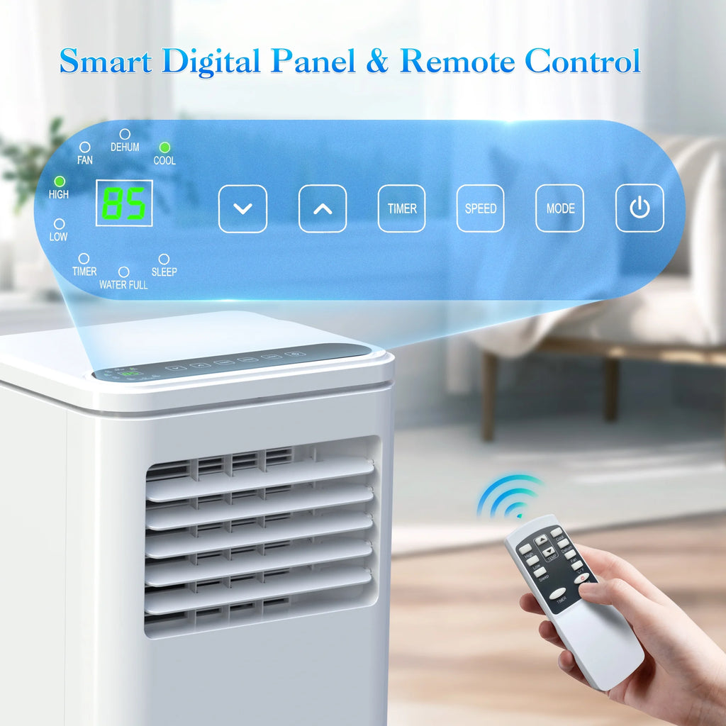 Portable Air Conditioner 5000BTU AC Unit Dehumidifier Window Kit Remote Control Z53108