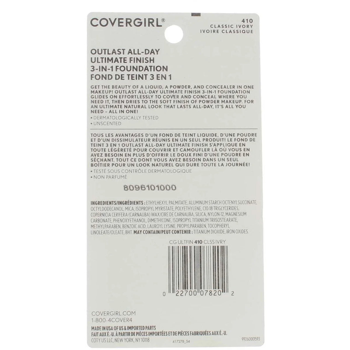 Classic Ivory Liquid Powder MakeUp 0.40 oz (Pack of 3) O224097