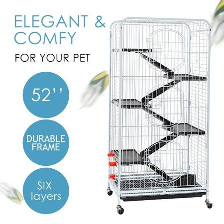 White 6 Level Ferret and Small Animal Cage N564998