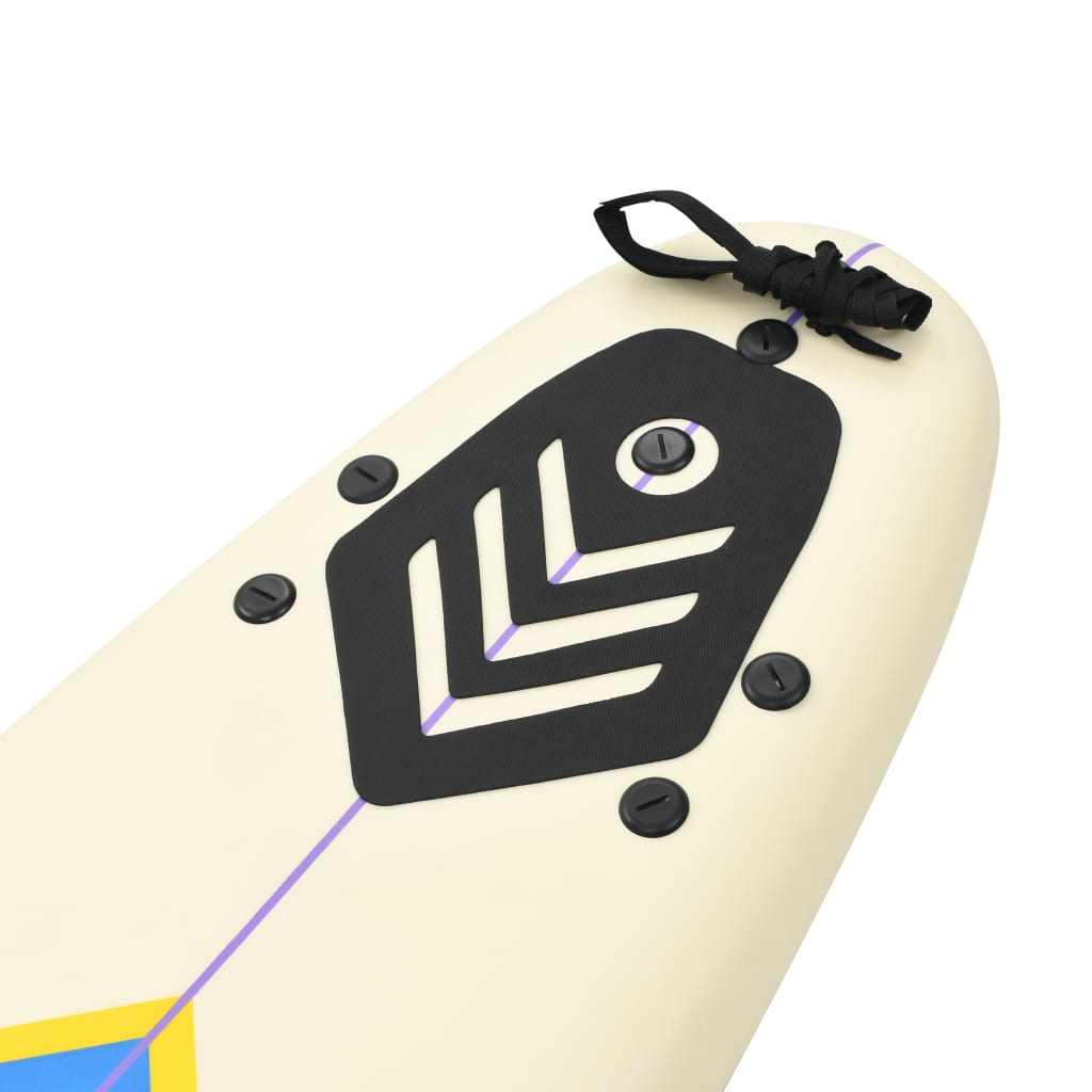 Blue and Cream Surfboard J3747