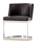 Distressed Black Dining Chair W189089