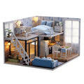 Christmas Wooden DIY Doll House Toy Kit with Music A51852