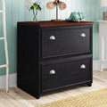 2-Drawer Lateral Filing Cabinet Antique Black V969406