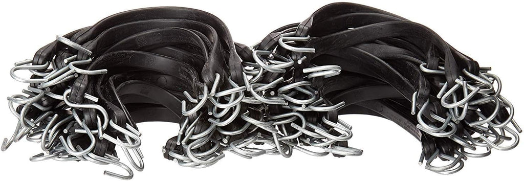 Pack of 50 41 inch Rubber Bungee Cords with Metal S Hooks R551