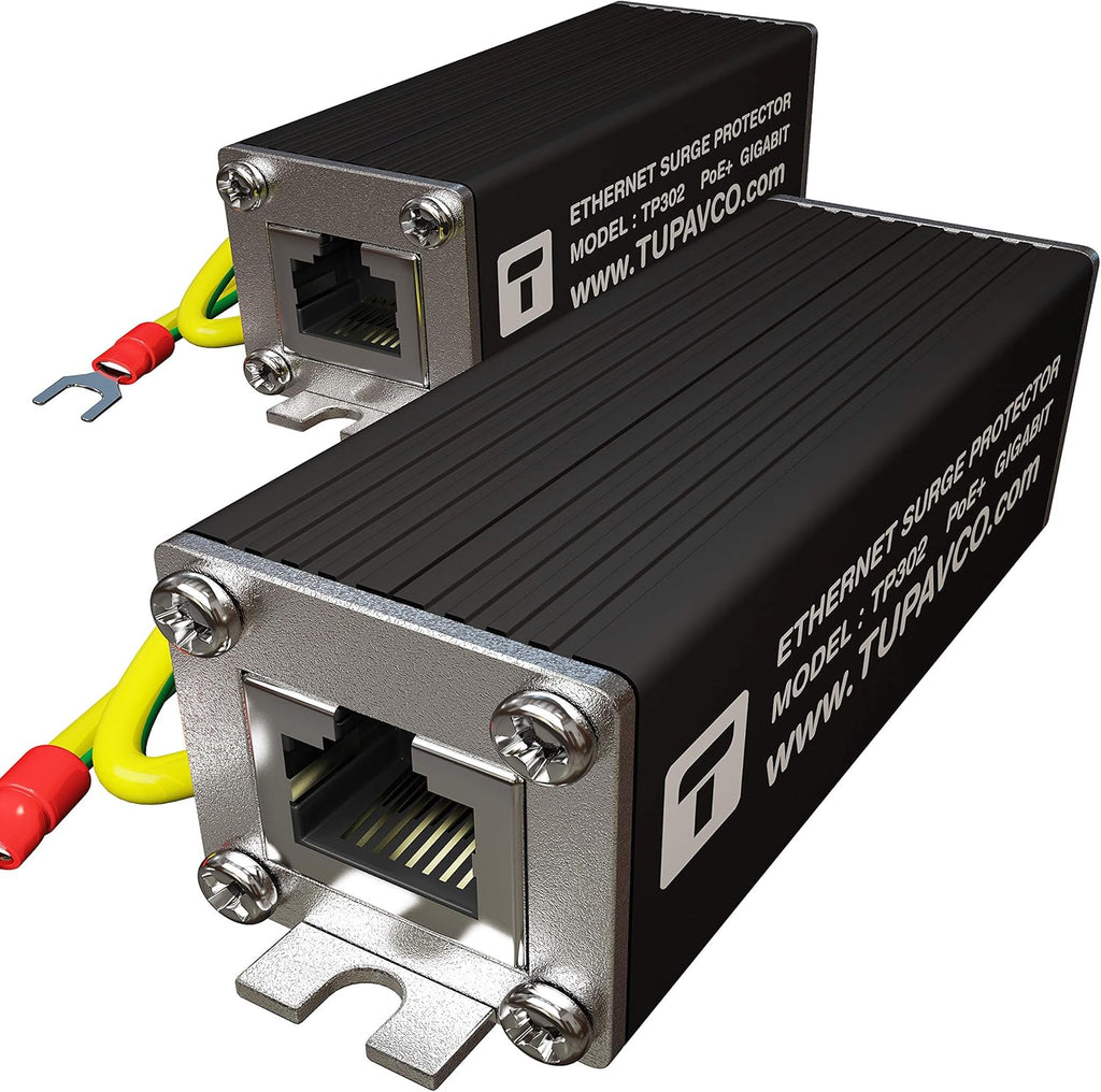 Ethernet Surge Protector (2 Pack) PoE+ Gigabit RJ45 LAN Network CAT5/CAT6 GbE 1000 Mbps S770