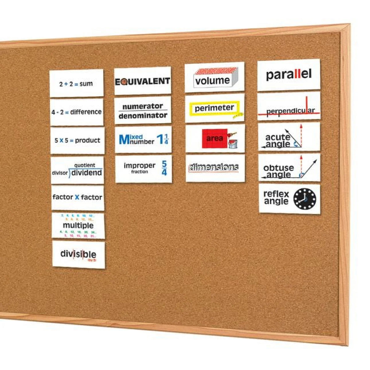 Math Vocabulary Word Wall - 45 cards E39370