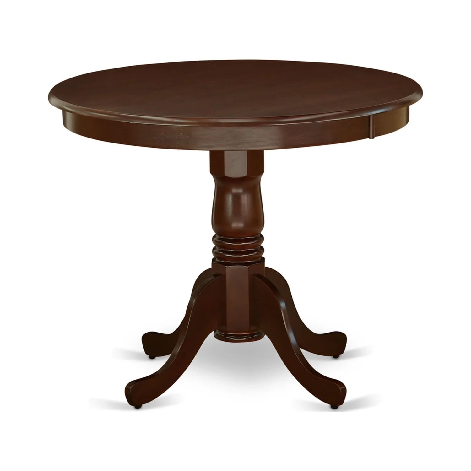 Antique 3-piece Dining Set with Slatted Chairs in Mahogany Z753