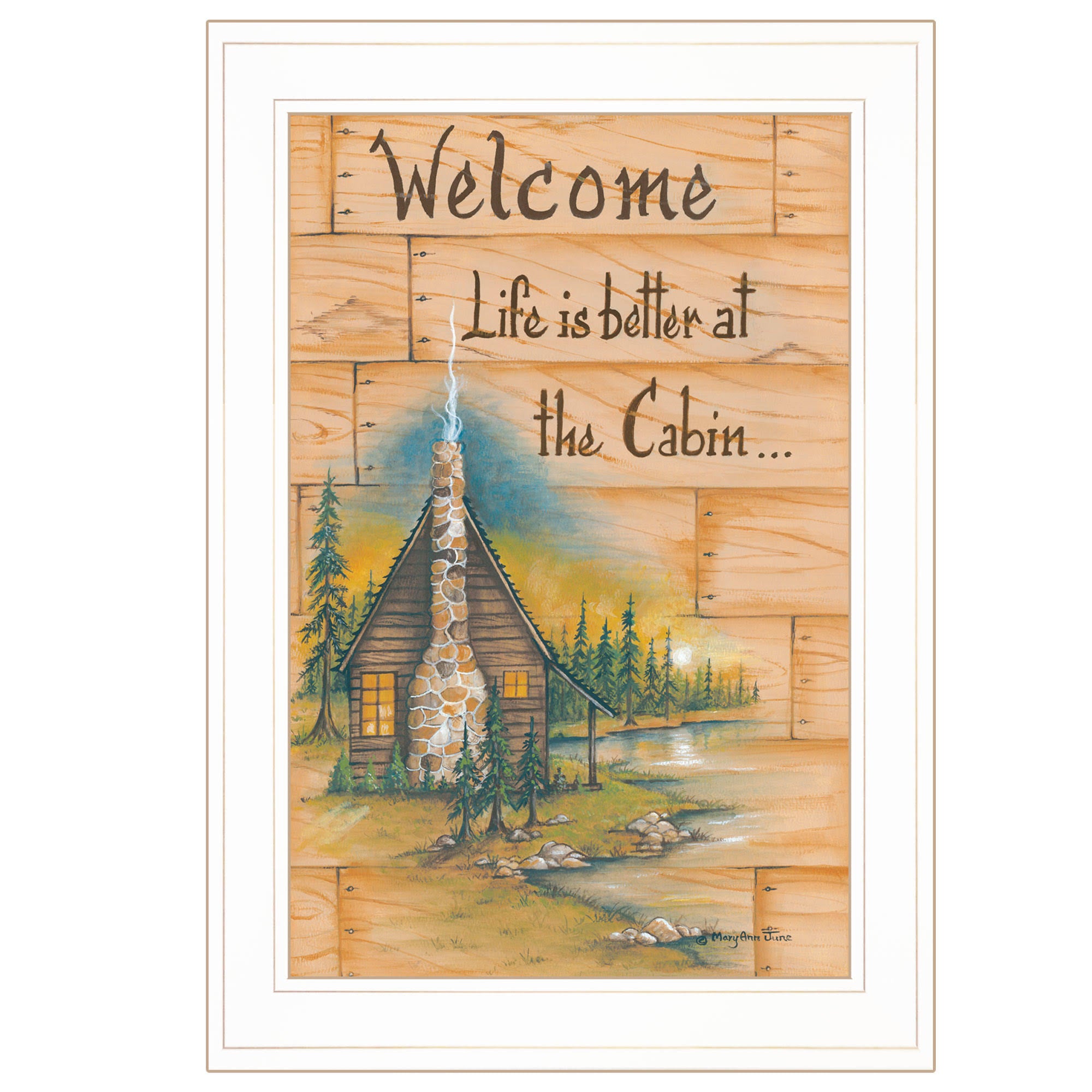 Ready to Hang Framed Print, White Frame C63505