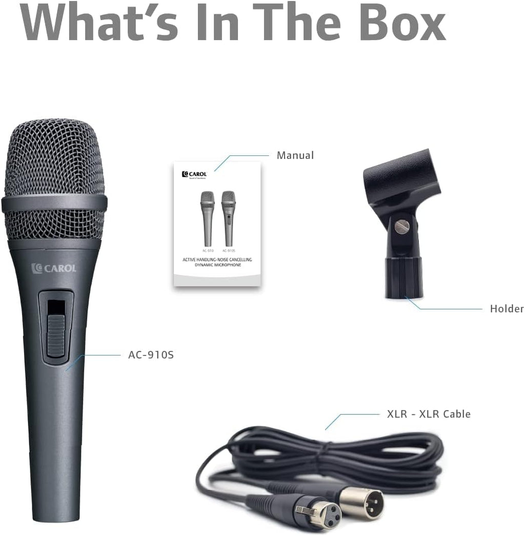 Dynamic Microphone with Super-Cardiod Unidirectional, Slide Potentiometer Switch W797223
