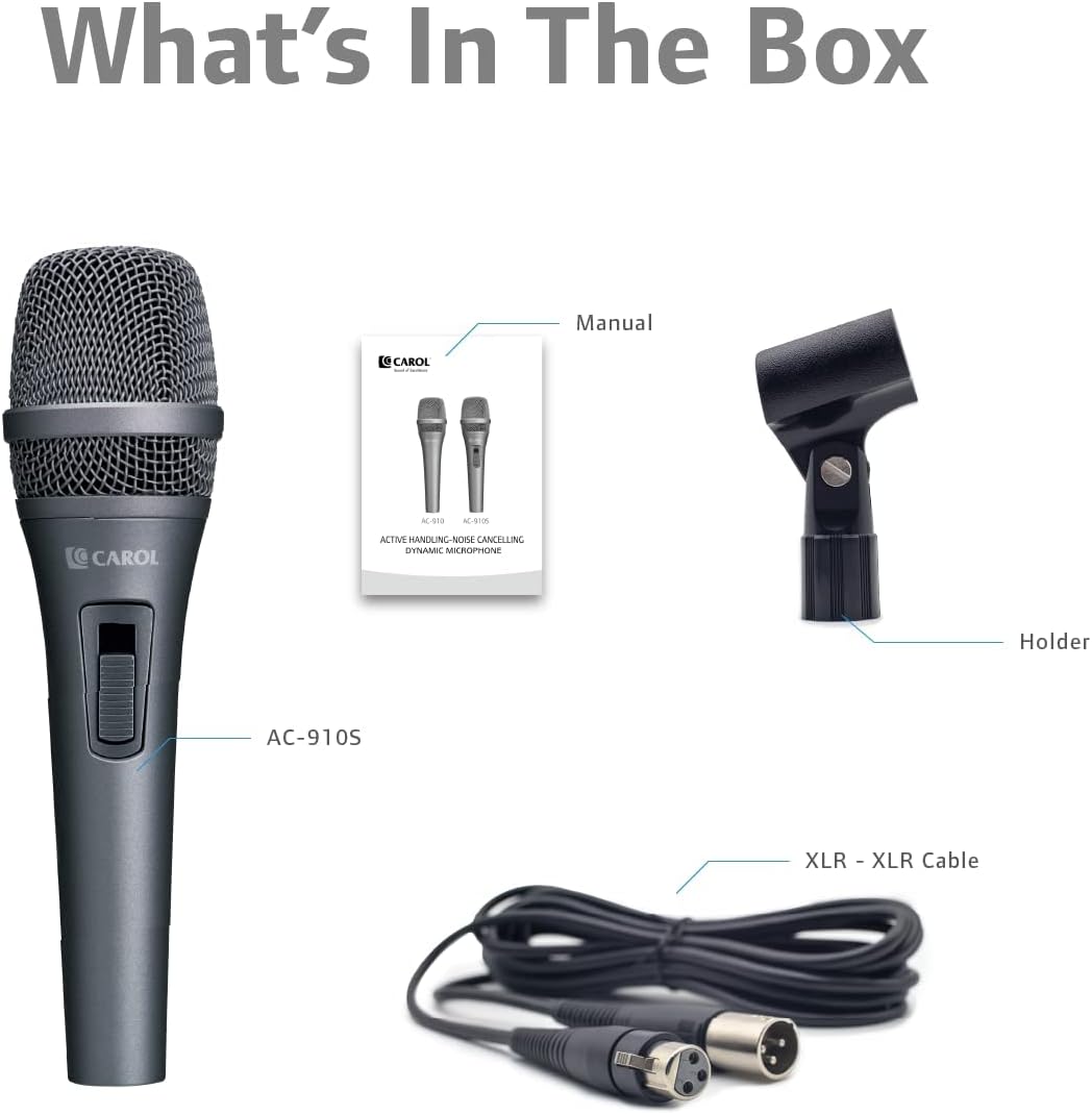 Dynamic Microphone with Super-Cardiod Unidirectional, Slide Potentiometer Switch W797223
