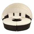 Outdoor Daybed with Retractable Canopy X97533