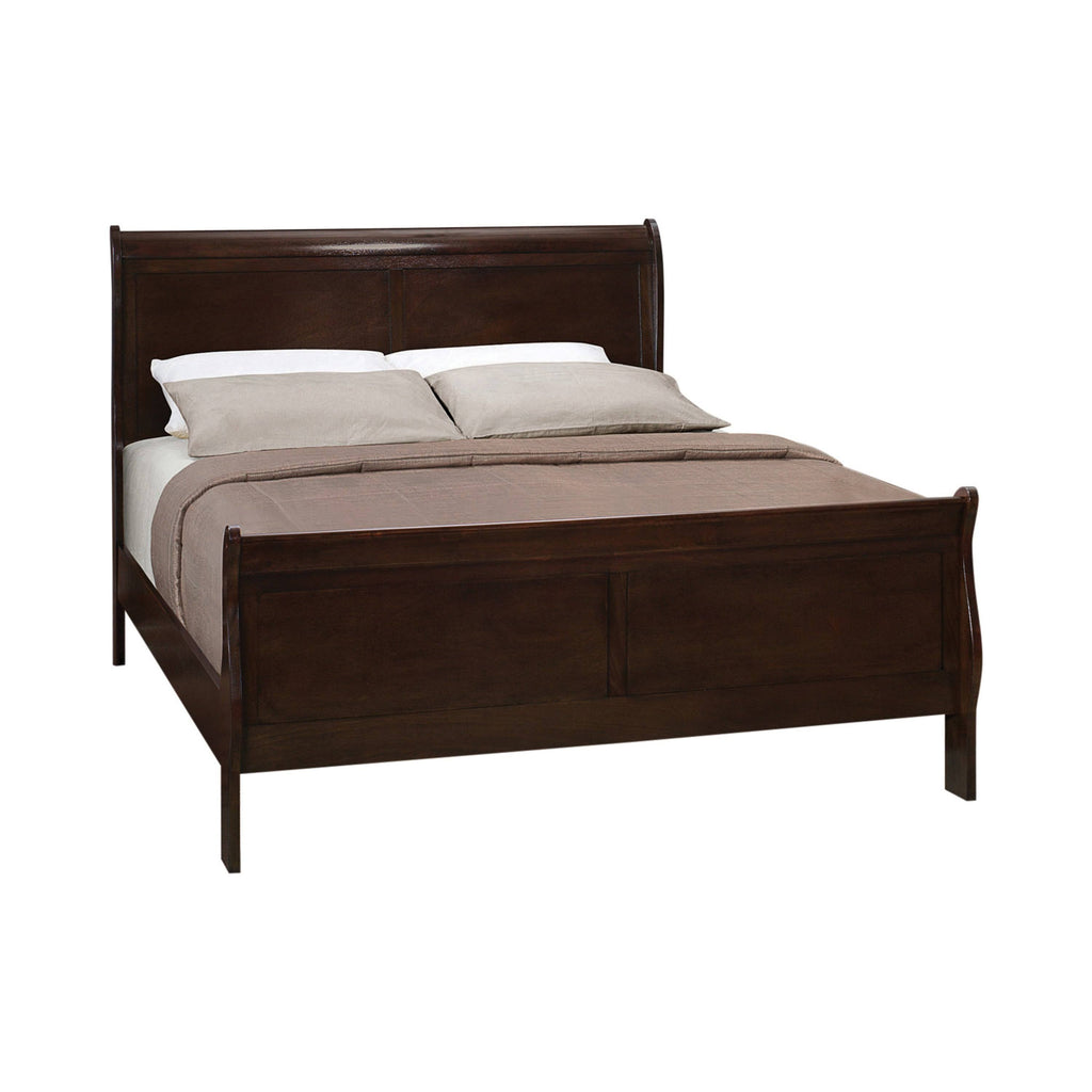 Twin Sleigh Bed Cappuccino T647