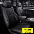 Faux Leather Car Seat Covers Full Set with Solid Folding Backrest J150
