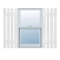 White Vinyl Board-n-Batten Shutters K81380