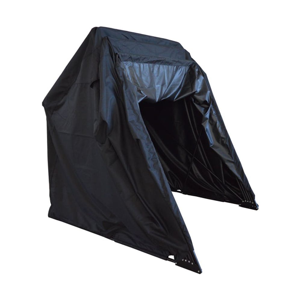 Black Motorcycle Cover Storage Shed A9959