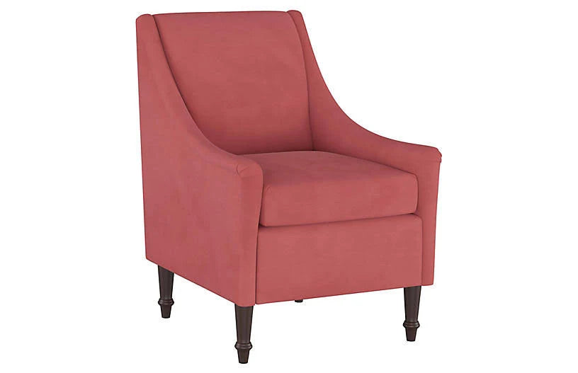 Dusty Rose Velvet Accent Chair E95852