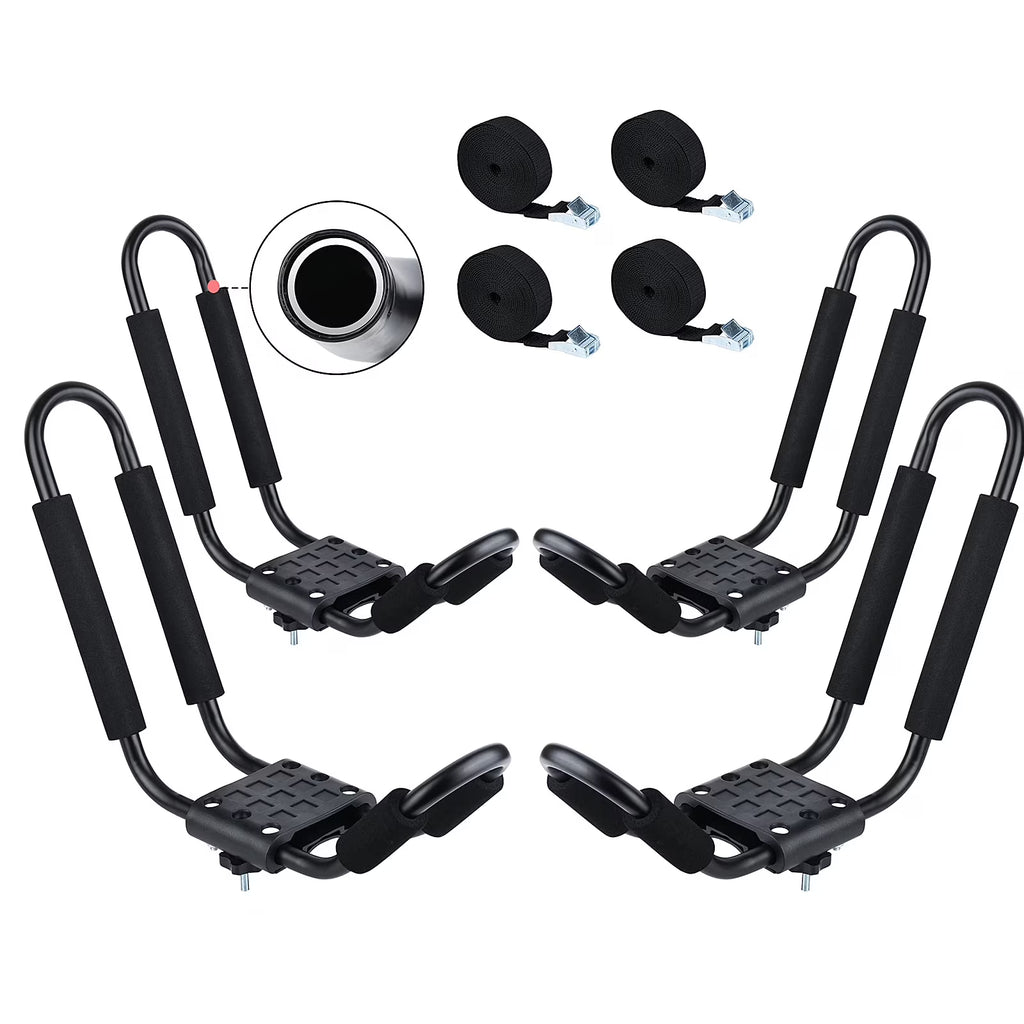 Kayak Roof Rack with 4 Ropes G416371