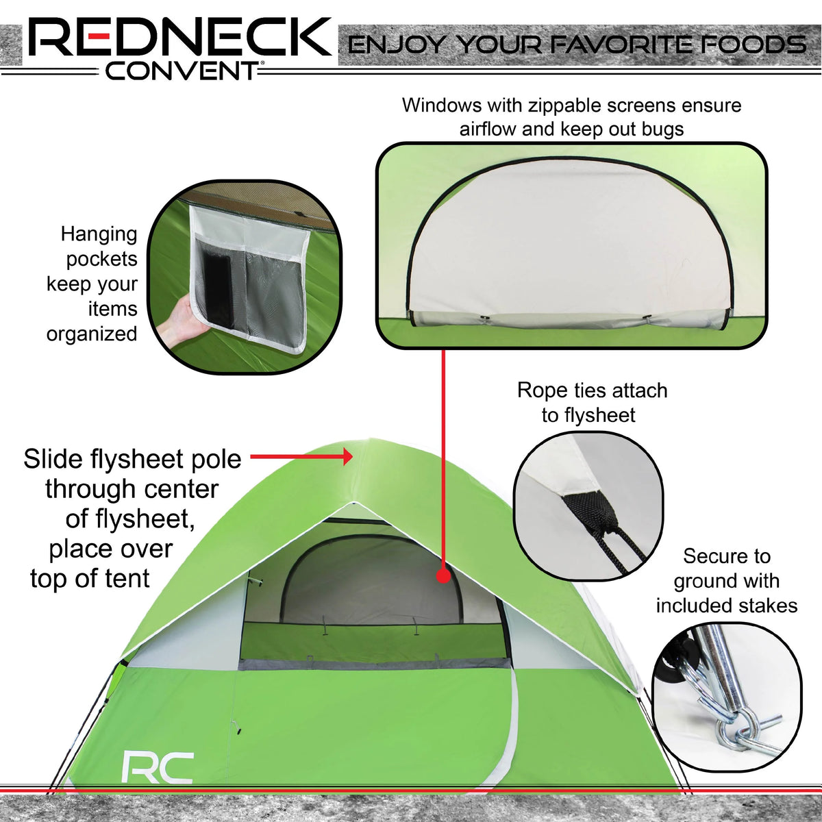6 Person Pop Up Dome Tent C8349
