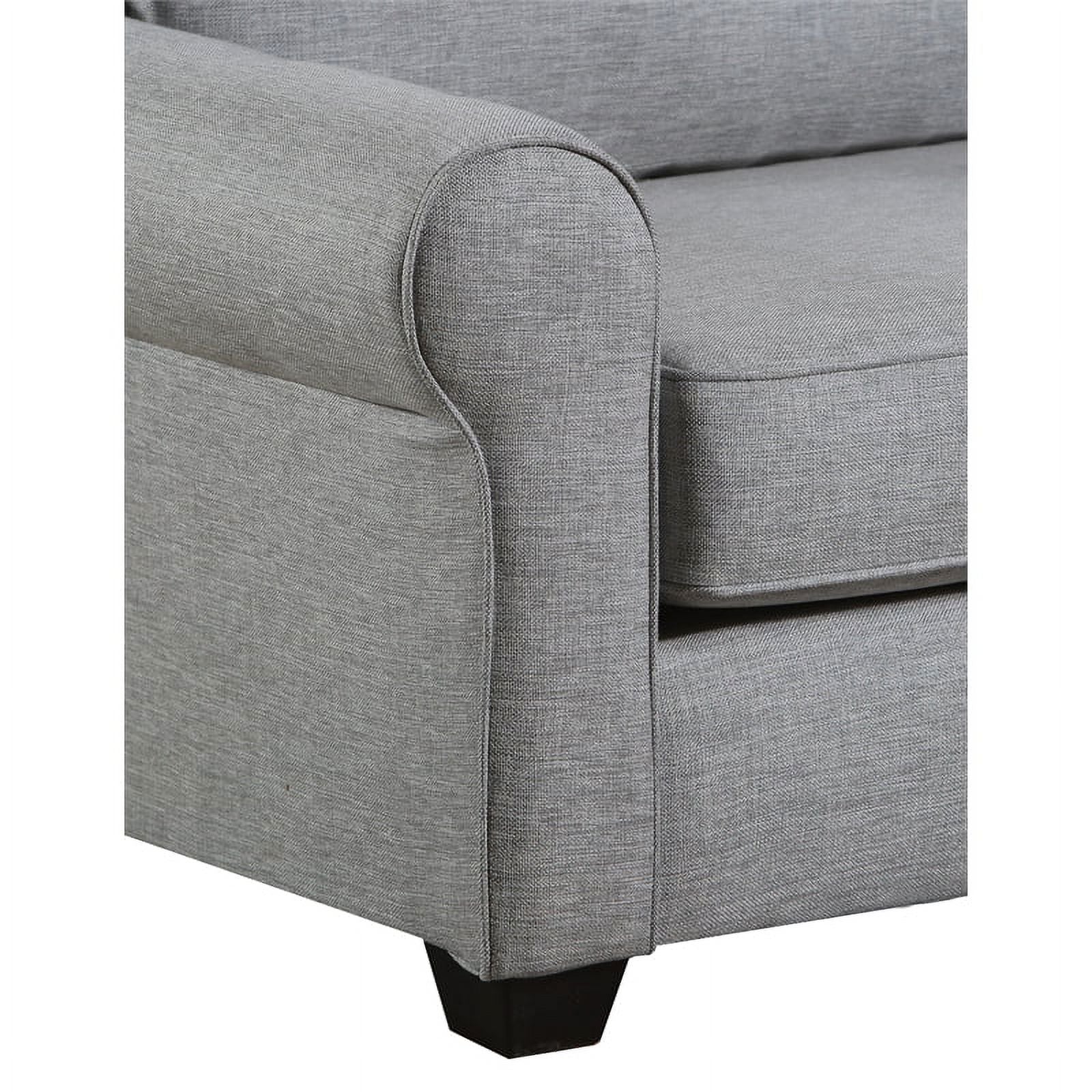 Gray Sofa with Accent Pillows G291