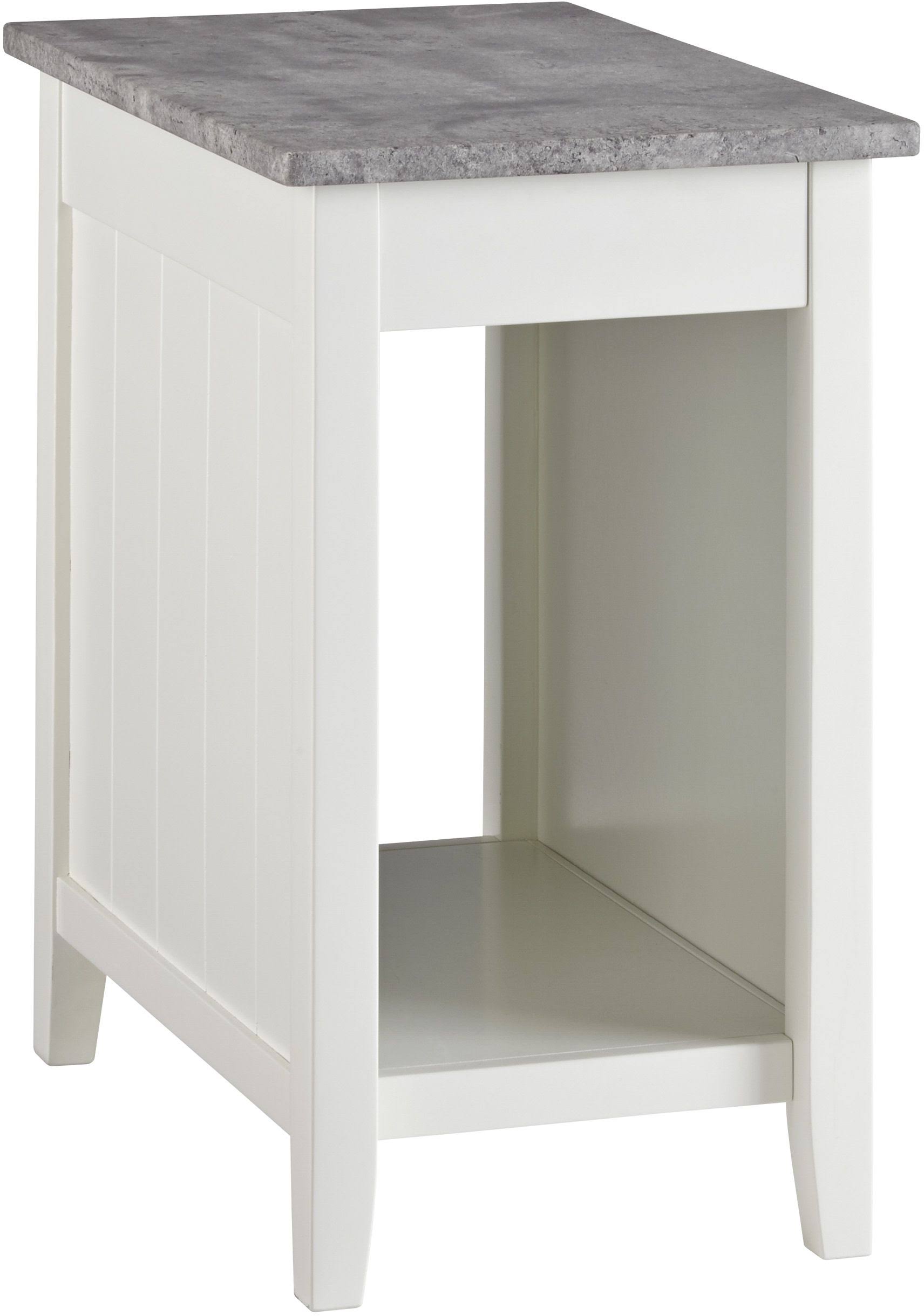 White Chair Side End Table B97305