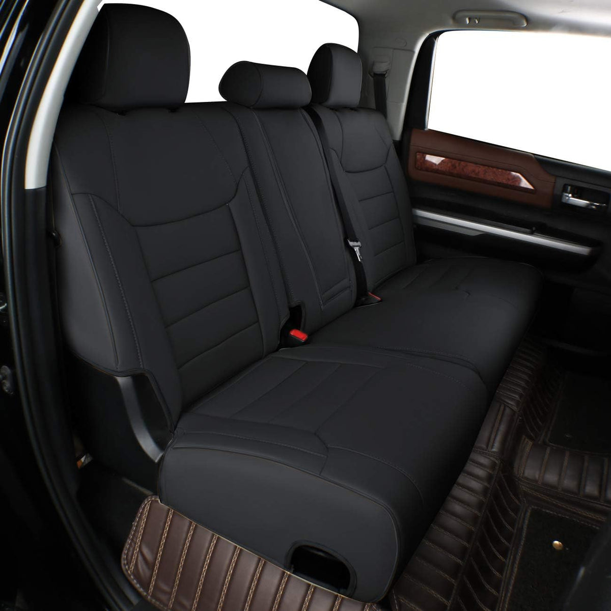 Black Neoprene Car Seat Covers for Toyota Tundra 2022 2023 2024 S457636