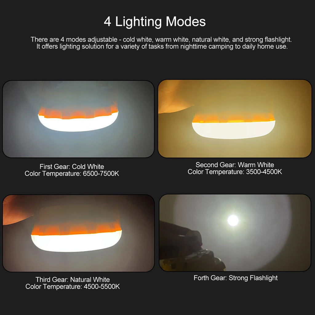 Tent Lamp with USB and Solar C107