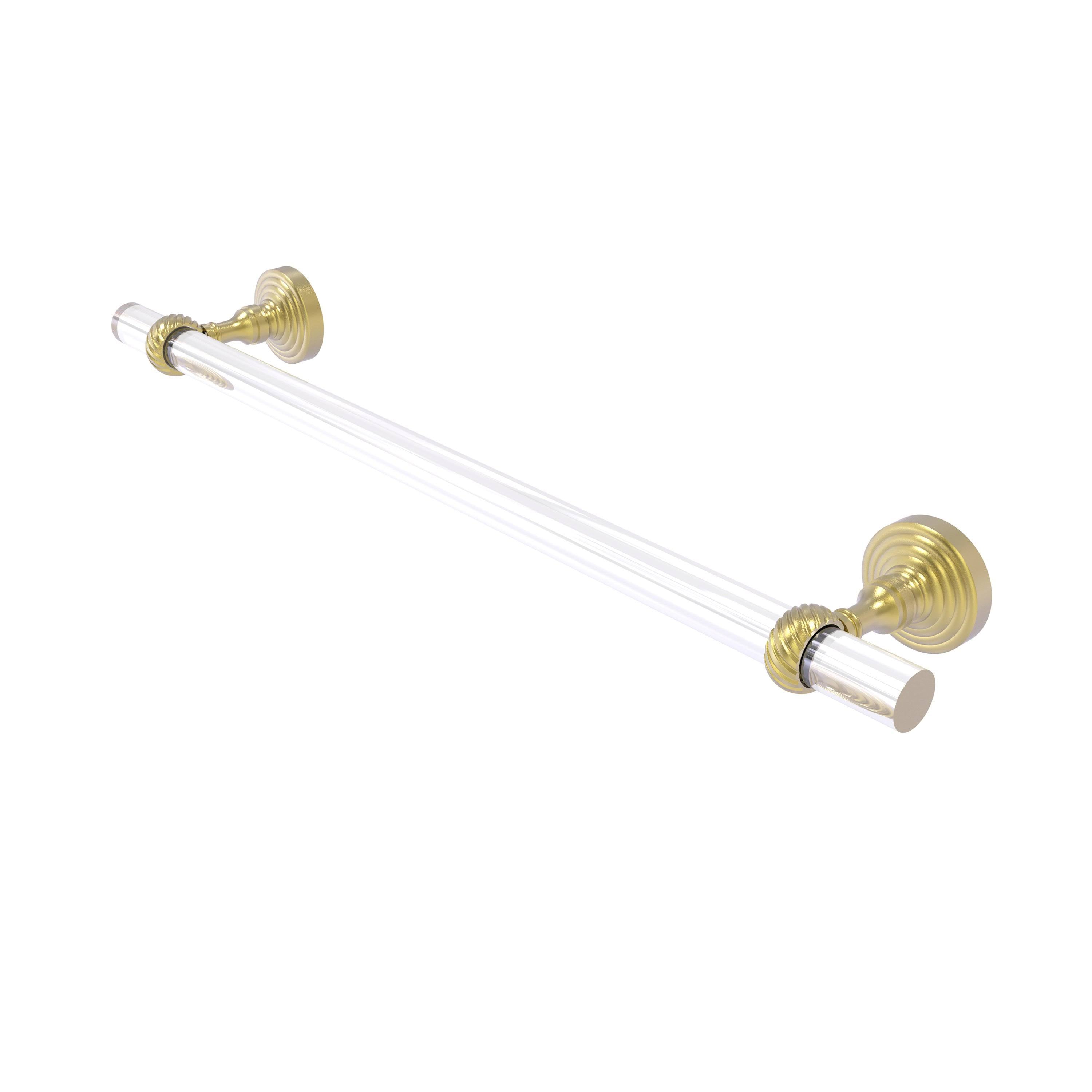 36 in. Satin Brass Towel Bar with Twisted Accents K5344