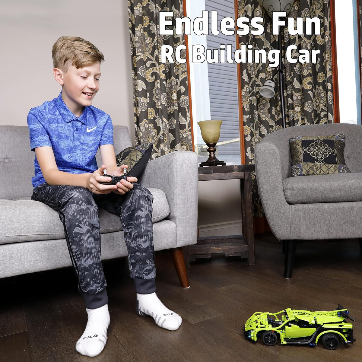 Build Your Own RC Car Kit, 453pc Stem Building Sets Z151