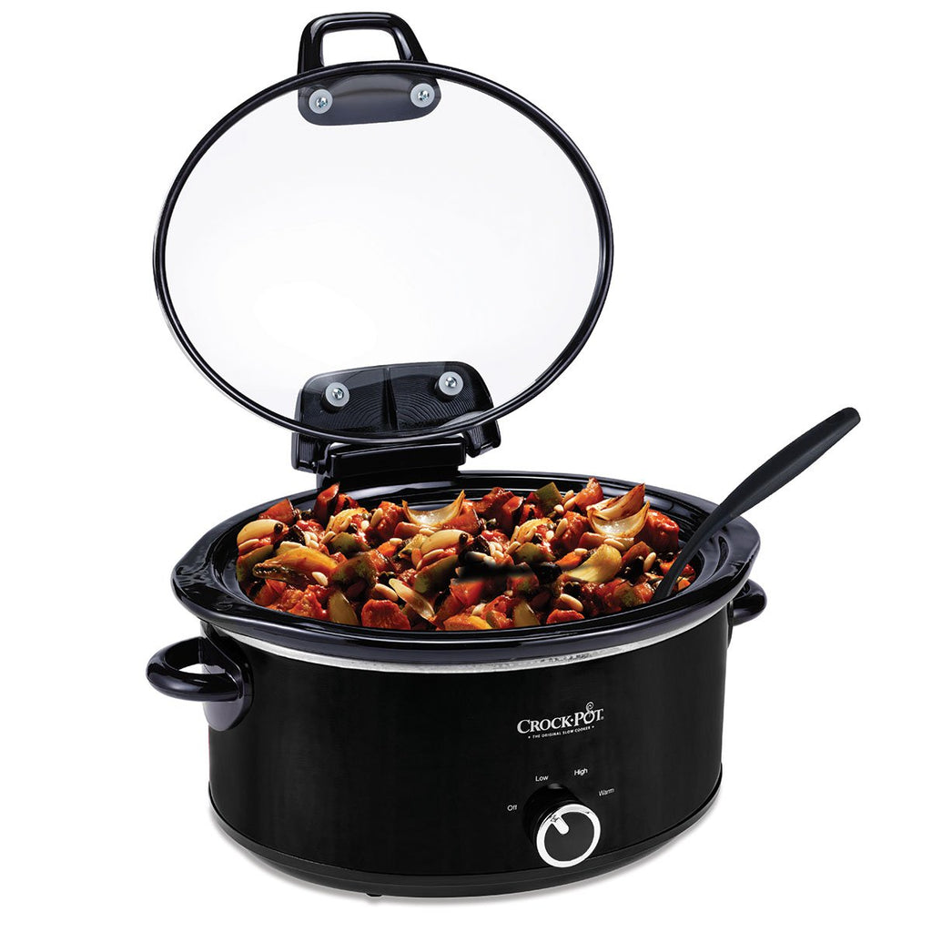 6-qt. Oval Slow Cooker, Black Y4549