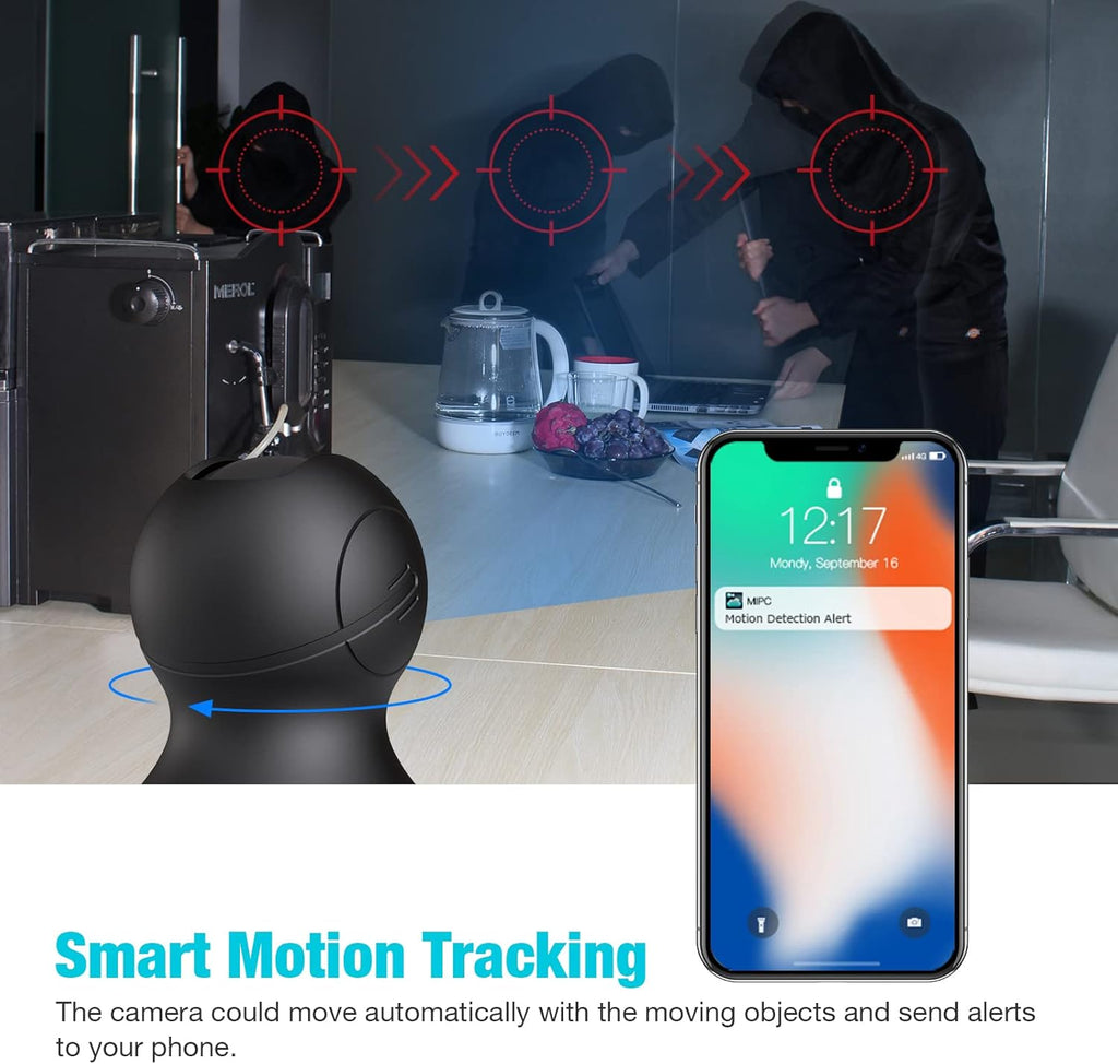 2K Indoor Pet Camera with Phone APP, Pack of 2 D224468
