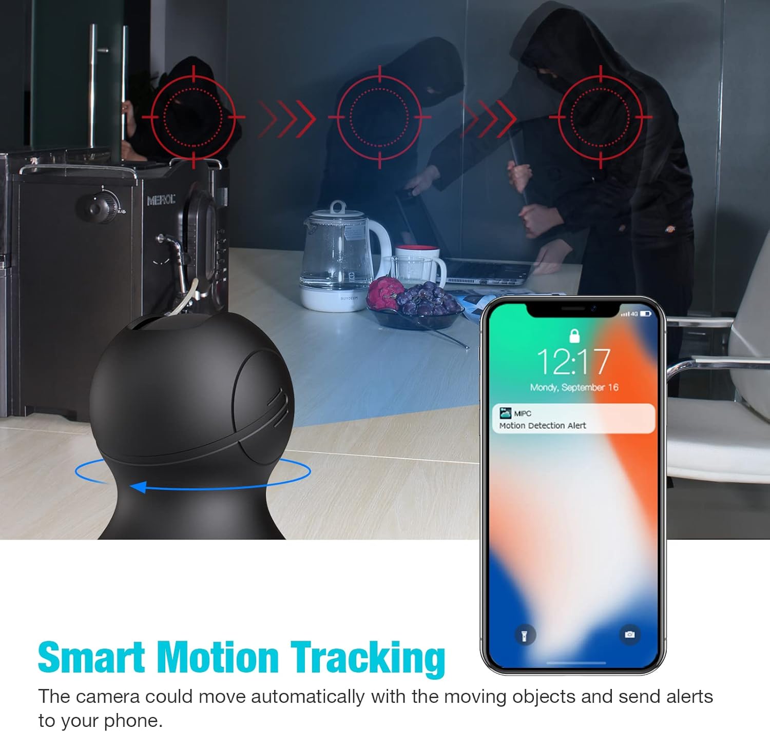 2K Indoor Pet Camera with Phone APP, Pack of 2 D224468