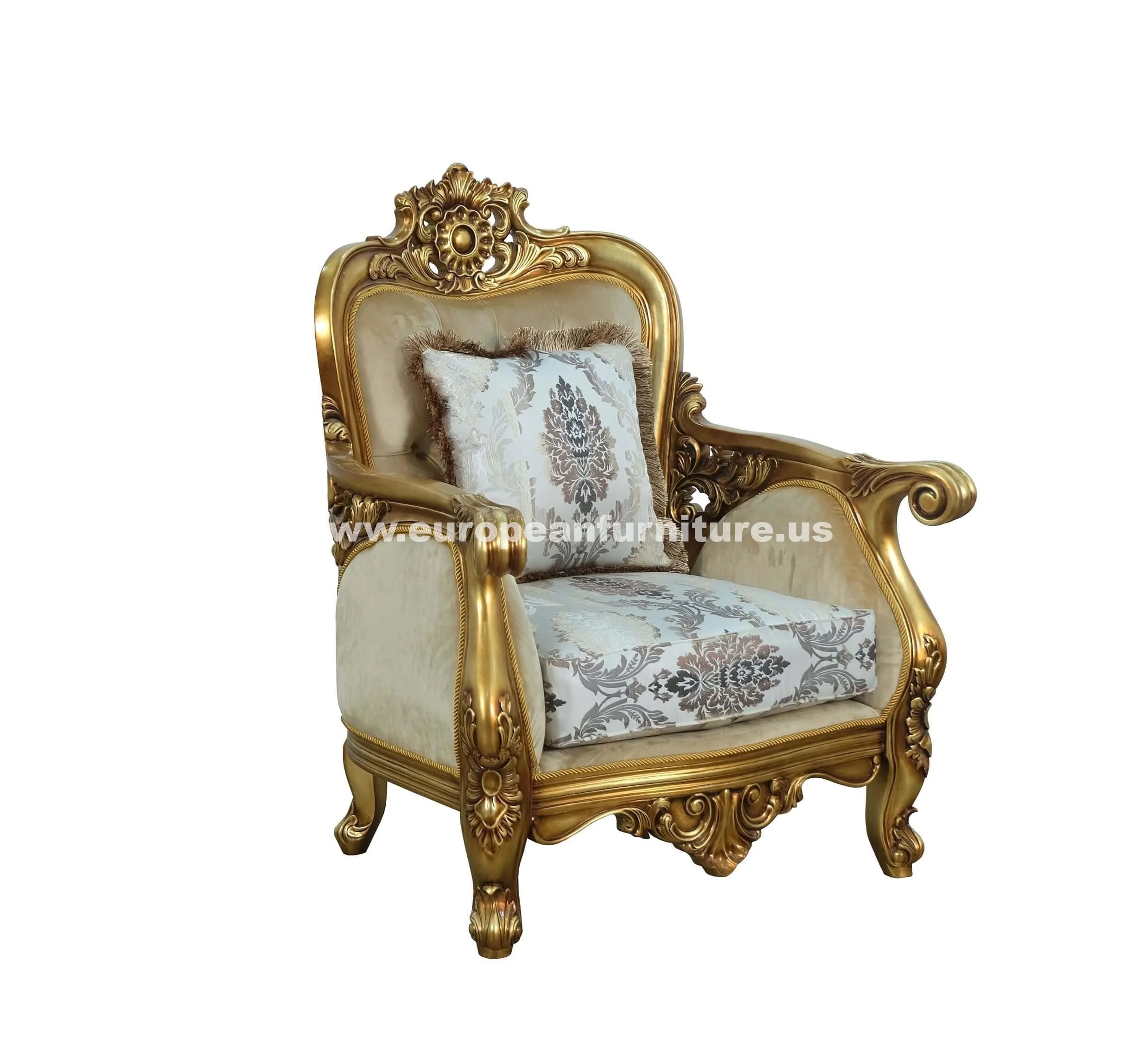 Antique-Bronze Jacquard Fabric Chair Set 2 J33732
