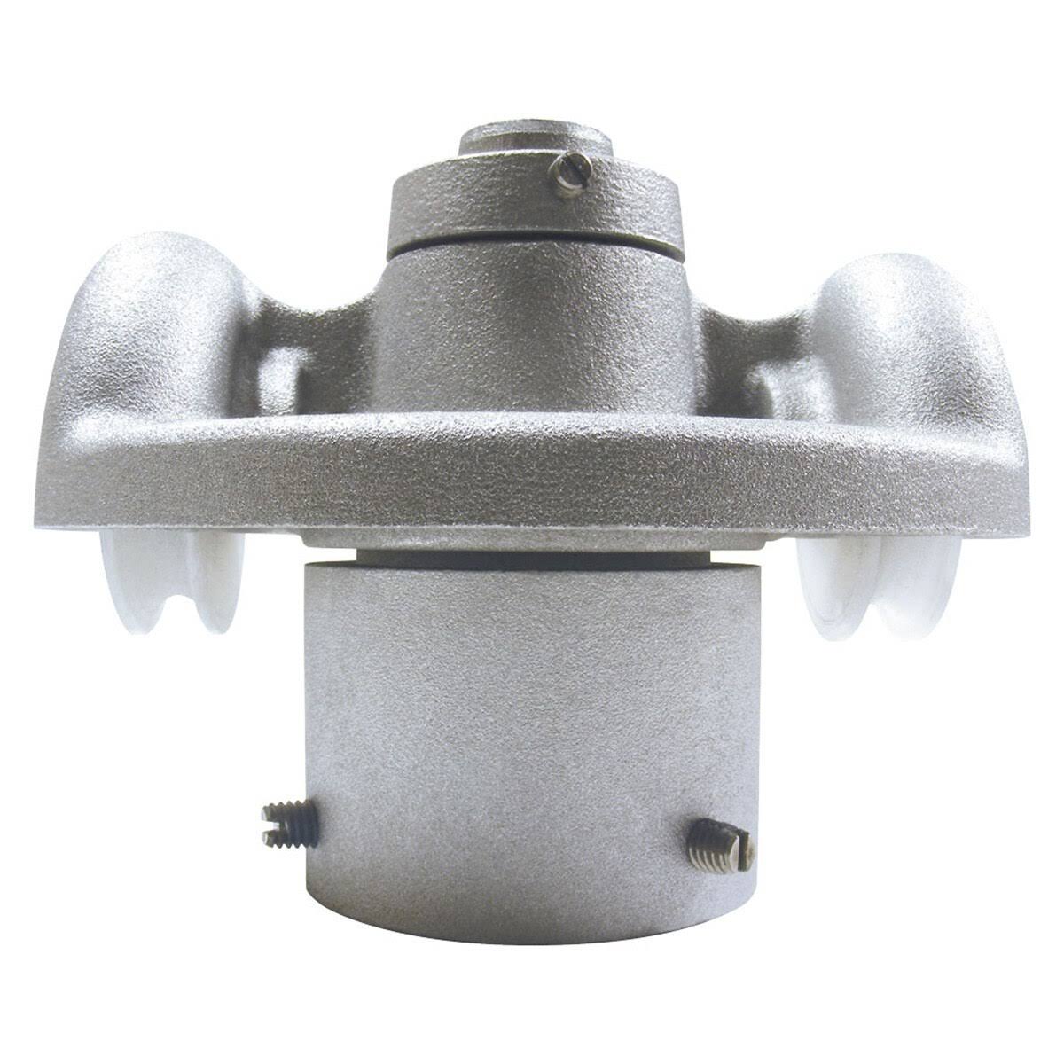 2 3/8x22 White Double Pulley Revolving Truck L7439