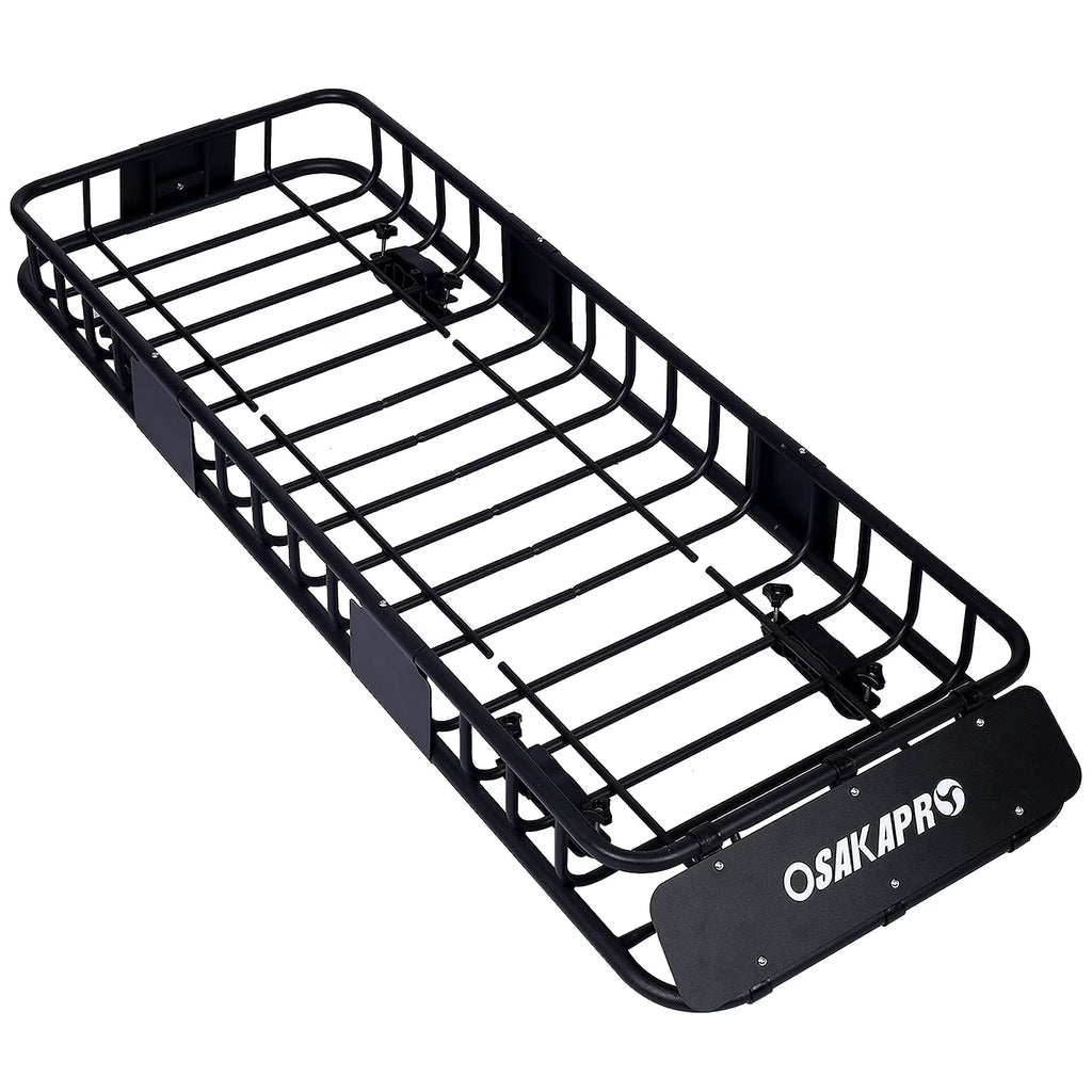 Black Steel Roof Rack Cargo Carrier Basket B1547